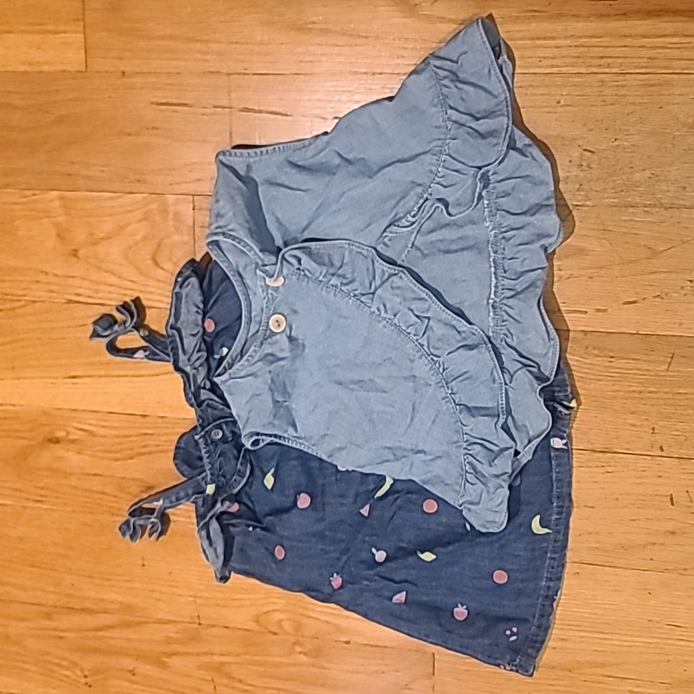 Zara vest and Baby Gap dress for 12-18 months